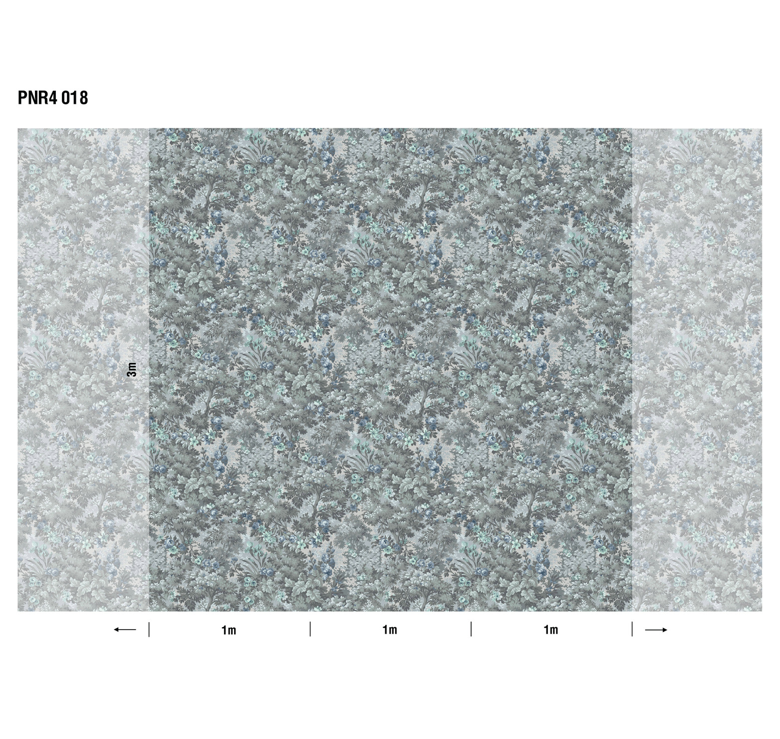 Панно Loymina Панорама Английский сад: панорамный паттерн PNR4 018 3×1 Панно Loymina Панорама Английский сад: панорамный паттерн PNR4 018 3×1